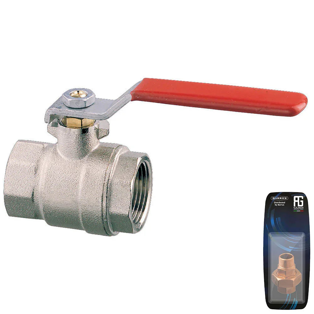 Guidi Nickel 3/8 in (9.53 mm) Ball Valve G 3/8 BSPP | 4Boats