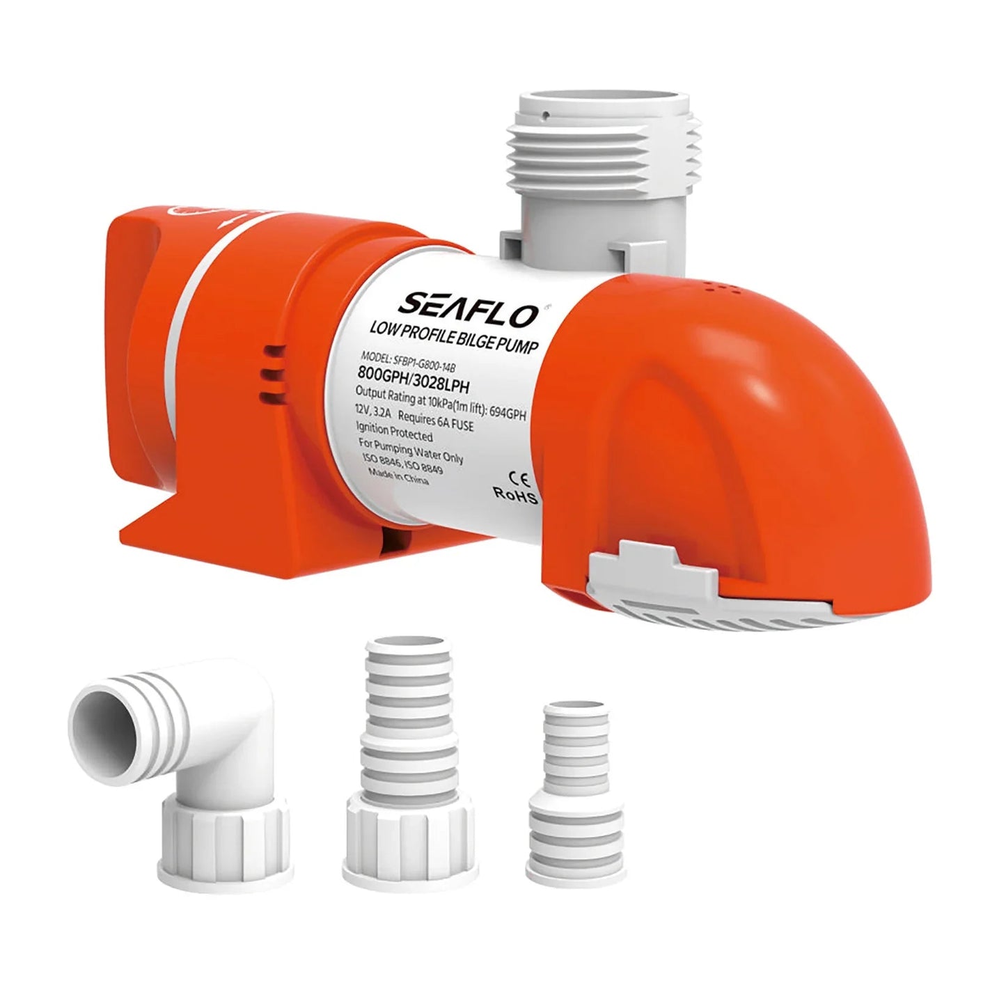 Seaflo Low Profile Automatic Bilge Pump 12V 800 GPH Boat Marine BP1G80014B