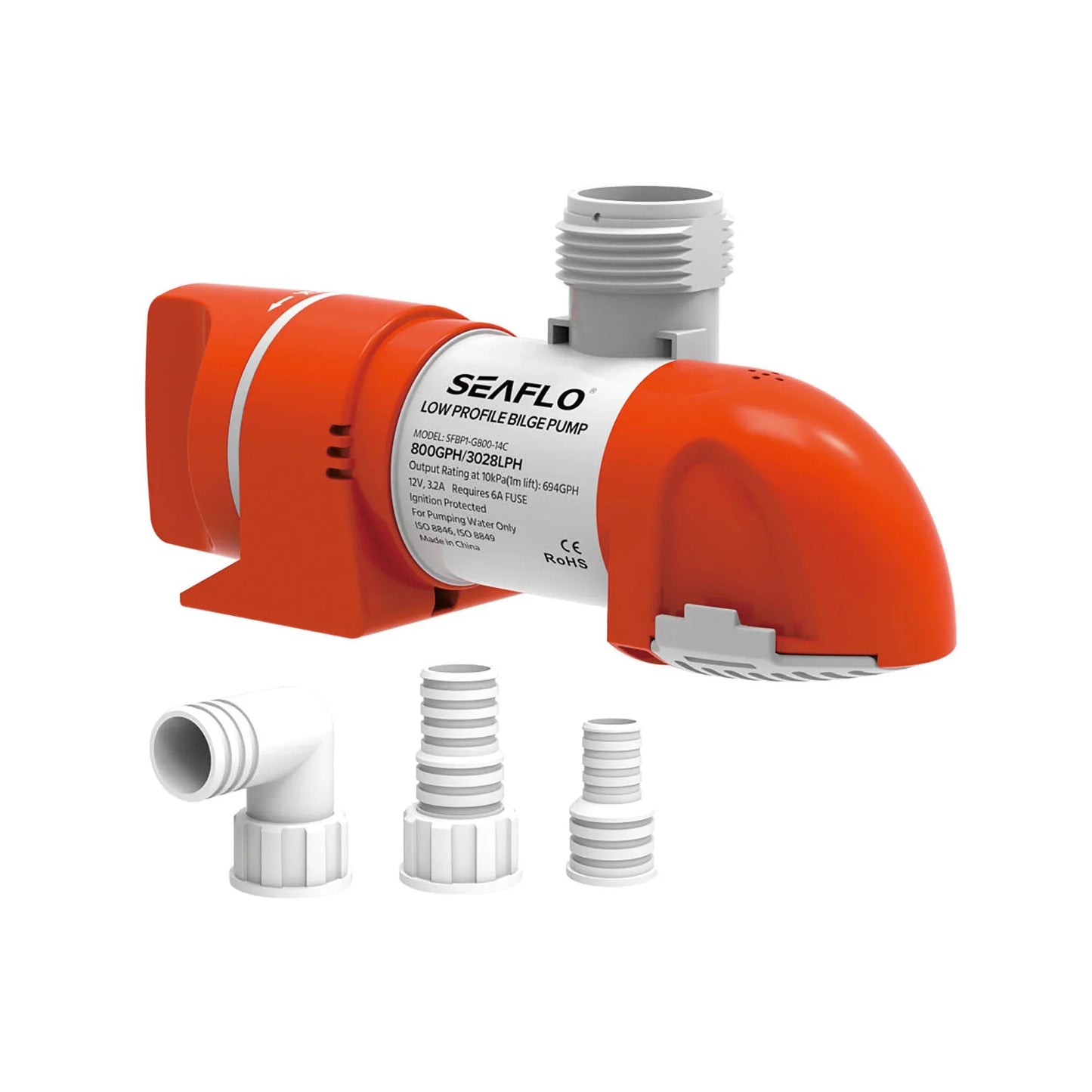 Seaflo Bilge 14C Low-Profile 12V 800GPH Manual Bilge Pump