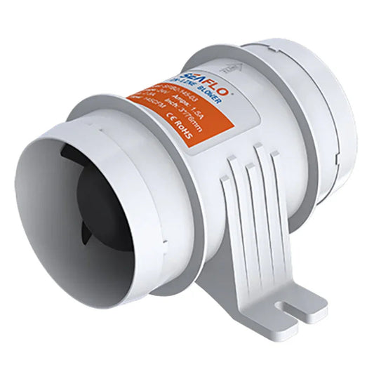 SEAFLO 3" In-Line Marine Bilge Blower 24V 145CFM Boat Ventilation SFIB2-145-03