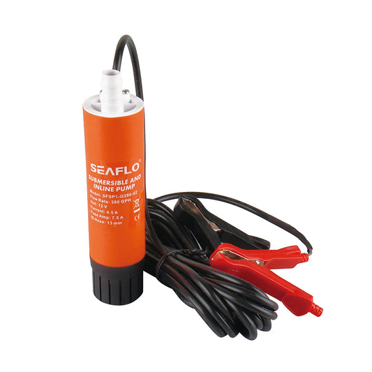 Seaflo 12V 280 GPH Submersible Inline Pump Marine RV Diesel Water SFSP1-G280-02A