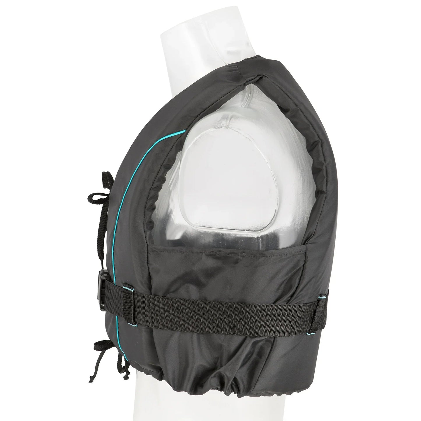 Besto Dinghy Zipper All Black/Aqua 50N M | 4Boats