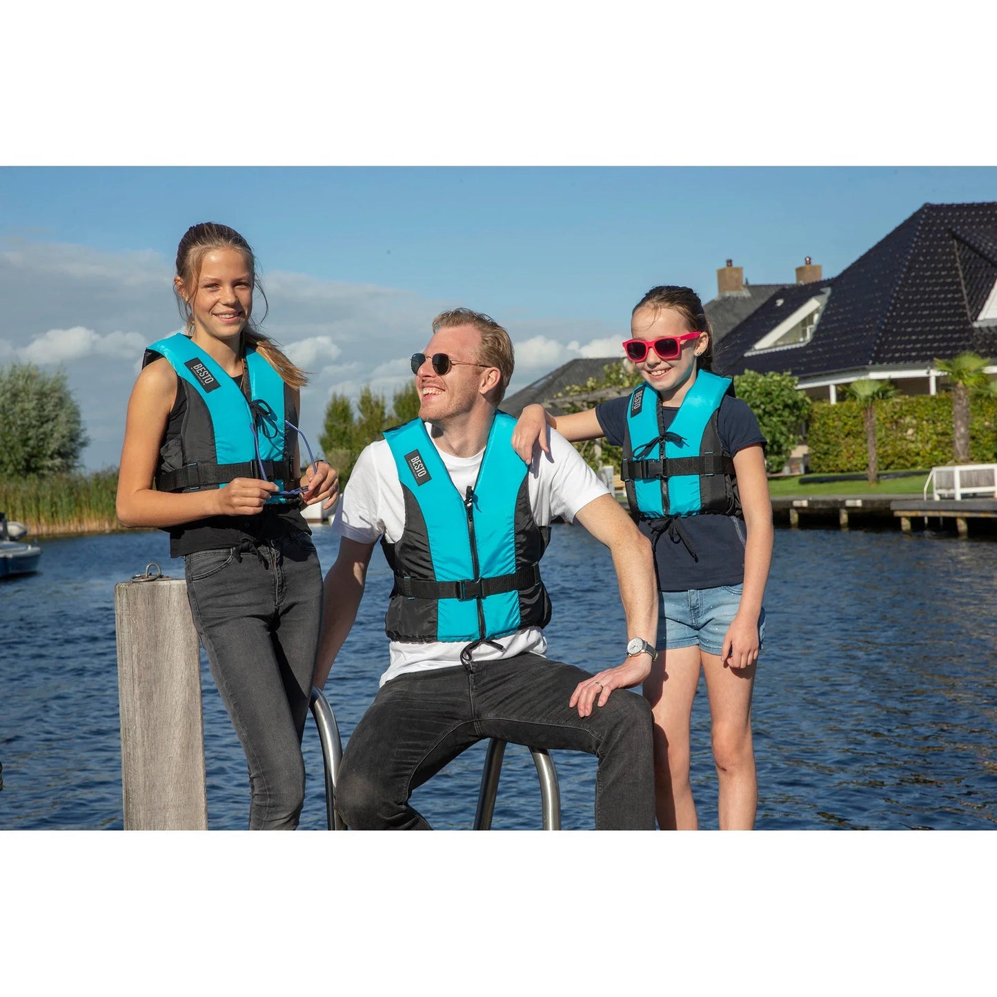 Besto Dinghy Zipper Aqua/Black 50N S | 4Boats