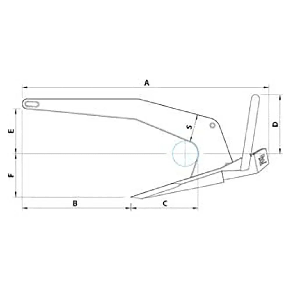 Rocna Galvanised Galvanised Galvanised 4 kg Anchor, Galvanise | 4Boats