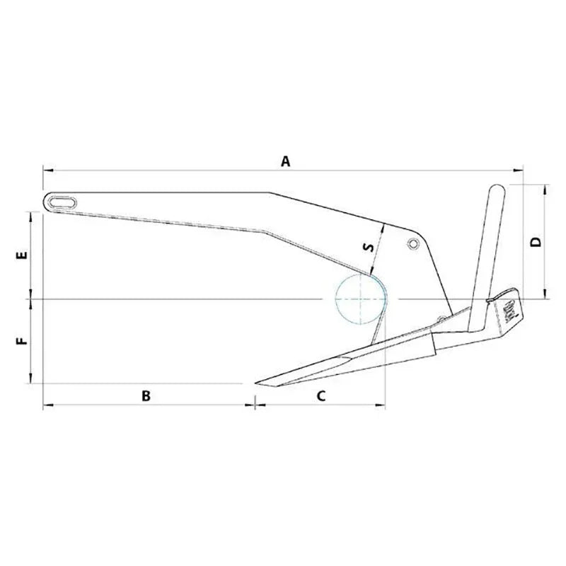 Rocna Galvanised Galvanised Galvanised Anchor 10 kg (22 lb) | 4Boats