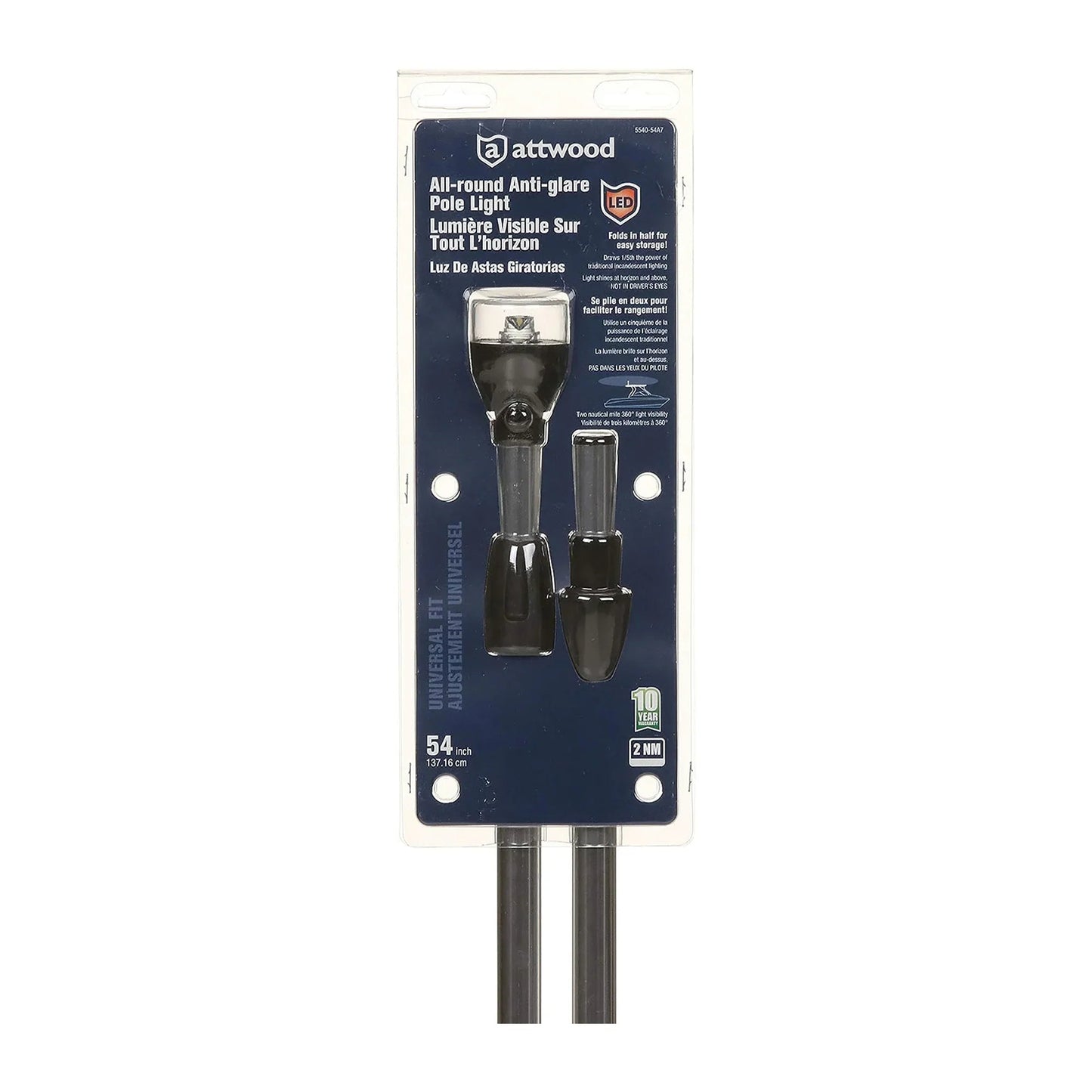 Attwood ASM-Lt ASM-Lt ASM-Lt LED All-Round Pole Light — 12 m | 4Boats