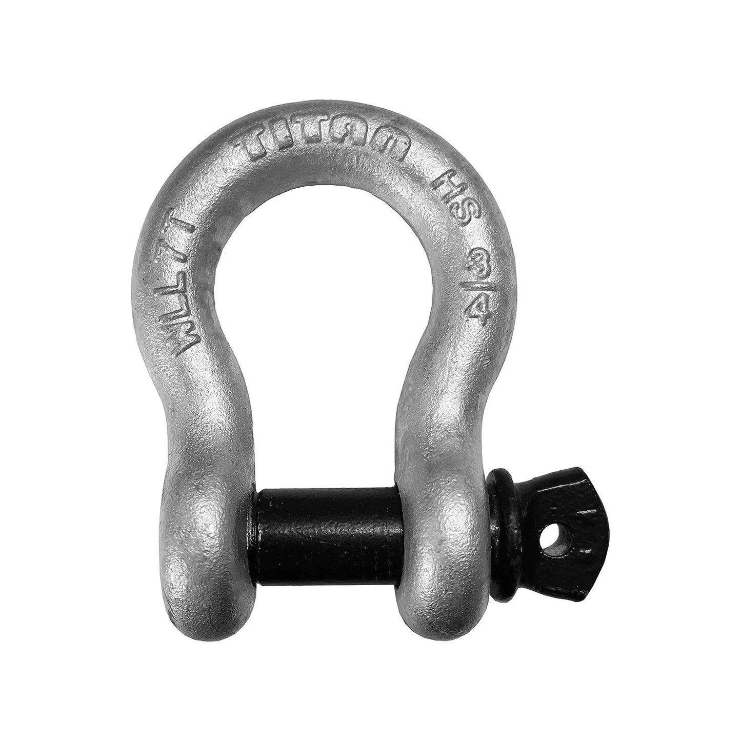 Titan 10319610 High Strength 10mm 3/8" Galvanised Bow Shackle 1.8T WLL