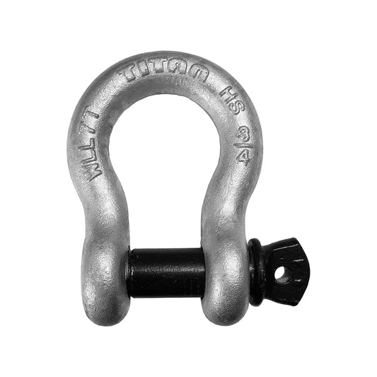 Titan 7/16" High Strength Galvanized Anchor Bow Shackle 5200lb WLL 10319611