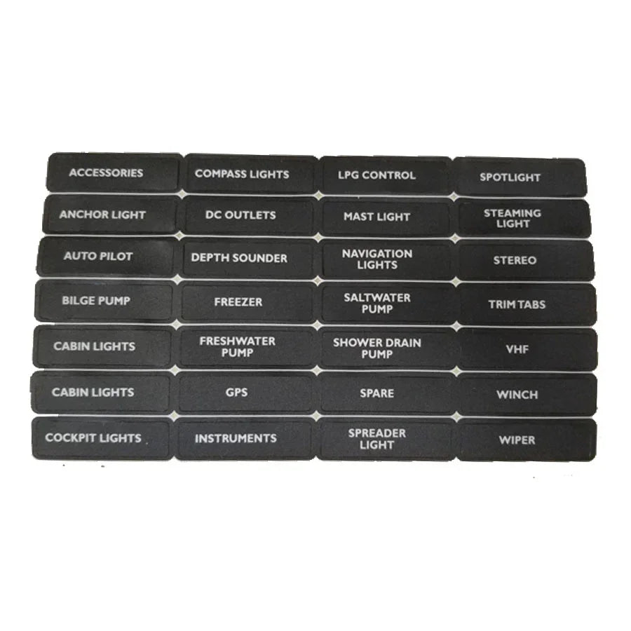 BEP Label Set 4 for Circuit Breaker Panels - Pack of 5 | 4Boats