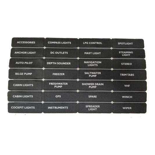 BEP Label Set 4 for Circuit Breaker Panels - Pack of 5 | 4Boats