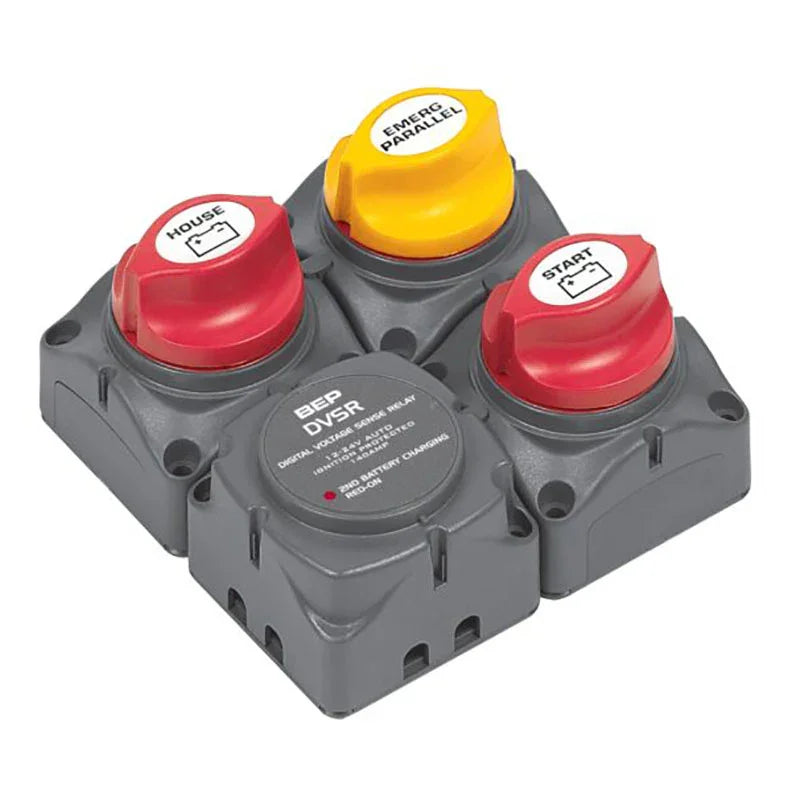 BEP Square Battery Distribution Cluster - Single Engine, 2 Ba | 4Boats