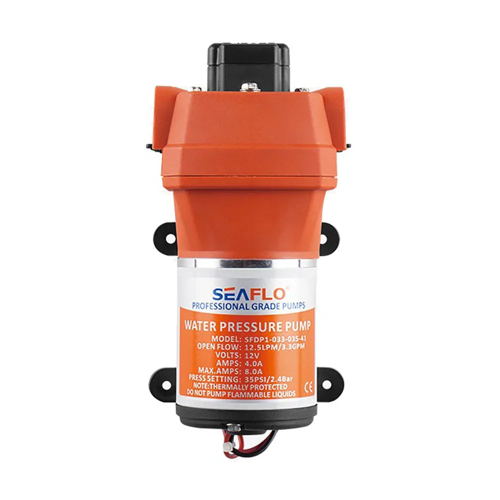 Seaflo 41-Series 24V Water Pump 3.3 GPM 25 PSI SFDP2-033-025-41 Marine RV Boat