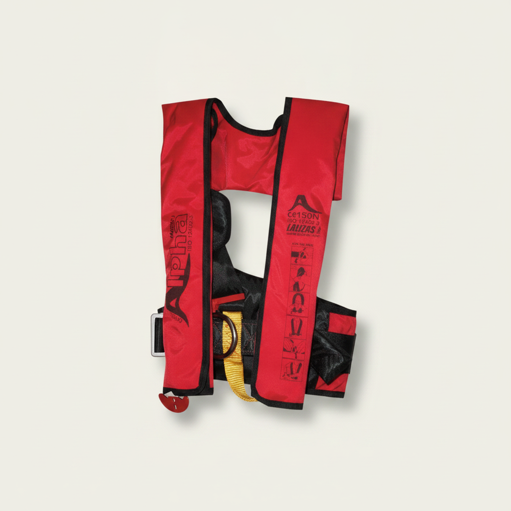 Alpha Manual Inflatable Lifejacket 170N ISO Adult PFD Marine Safety