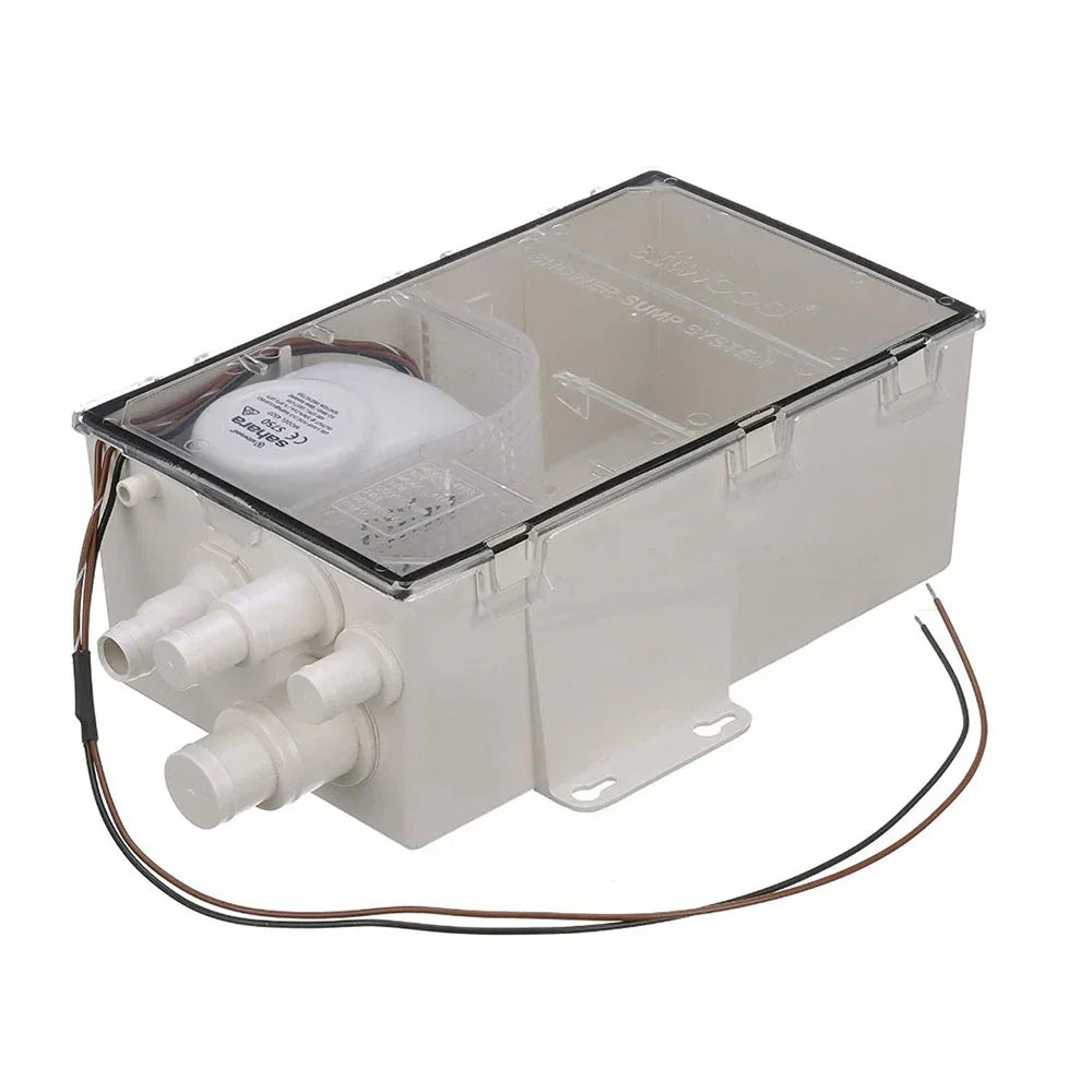 Attwood 4142-1 Sahara Shower Sump System 750 GPH 12V Marine Boat Drain Small Box