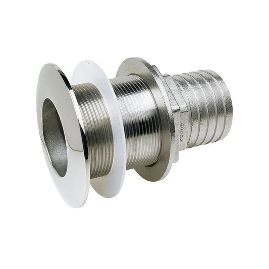 Attwood SS SS SS Thru-Hull 2 in Stainless Steel Connector | 4Boats