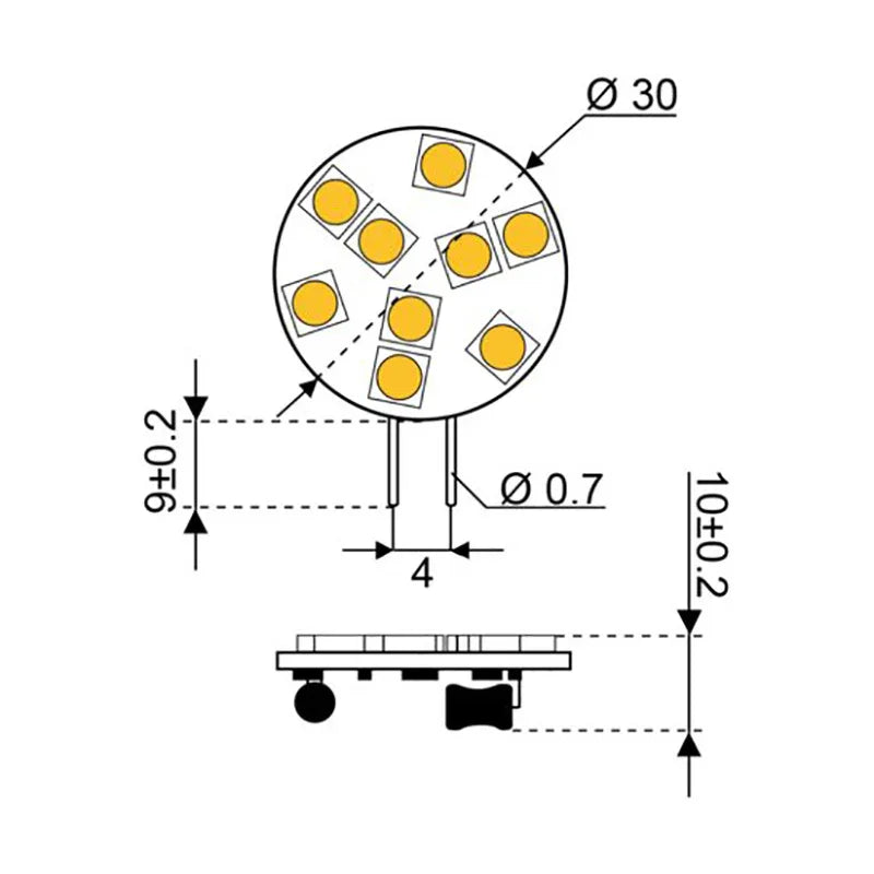 Talamex S-Led S-Led S-Led 9 G4 Side Dimmable 10-30V | 4Boats