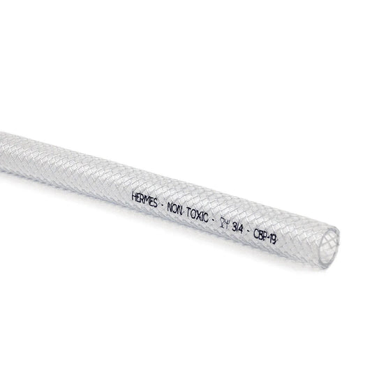 Braided Non-Toxic PVC Hose - Clear - 12.5 mm