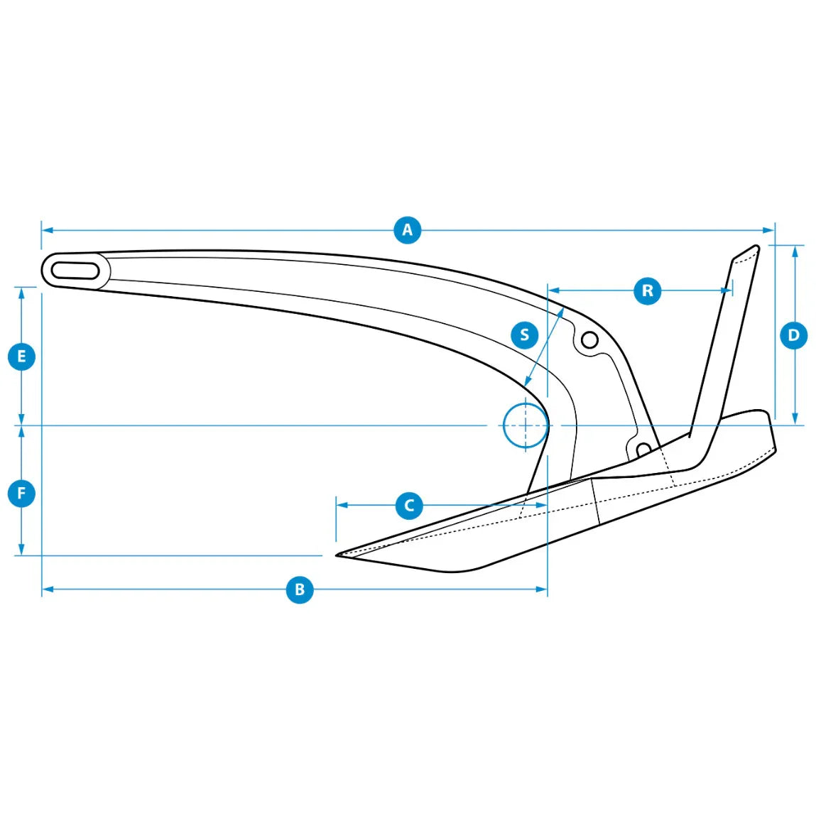 Rocna Mk2 Mk2 Mk2 Galvanised Anchor 12 kg | 4Boats