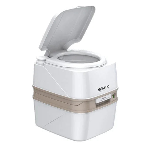 SEAFLO 18L Premium Portable Travel Toilet PT1803 Boat RV Caravan Camping Piston
