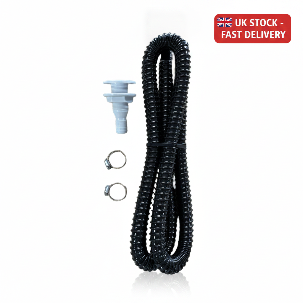 SEAFLO Marine Bilge Pump Plumbing Kit 3/4" 19mm Hose Clamps Thru-Hull BPK075001