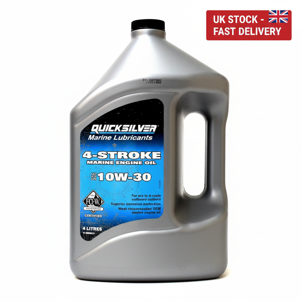 Quicksilver 4-Stroke Marine Engine Oil SAE 10W-30 4L 8M0086221 92-858046QB1