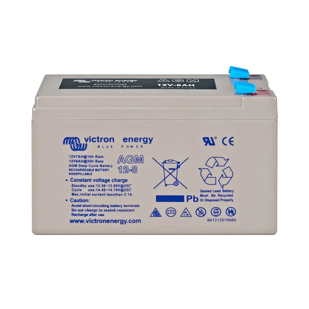 Victron Energy 12V 8Ah AGM Deep Cycle Battery BAT212070084 Marine Solar Backup