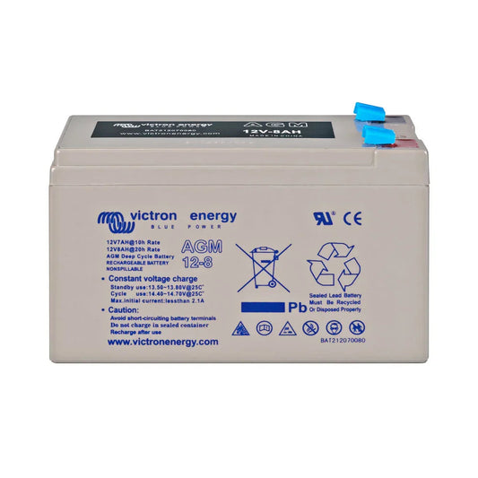 Victron Energy 12V 8Ah AGM Deep Cycle Battery BAT212070084 Marine Solar Backup