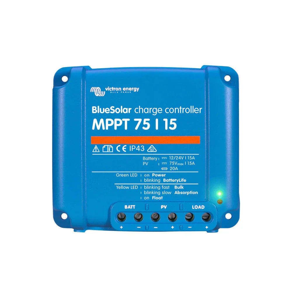 Victron BlueSolar MPPT 75/15 Solar Charge Controller 12V 24V 15A SCC010015050R