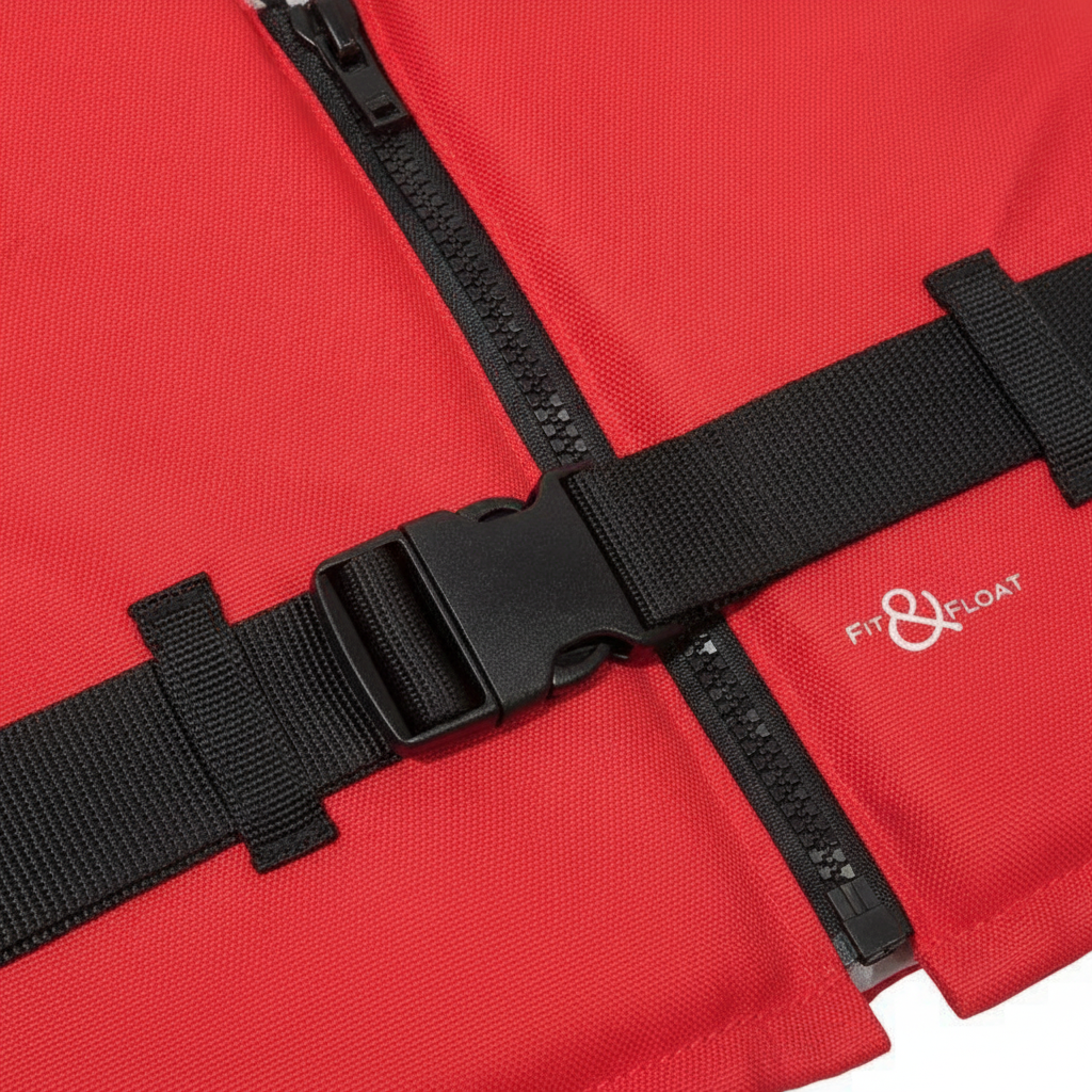 Fit & Float Buoyancy Aid 50N ISO Adult >90kg Red Life Jacket