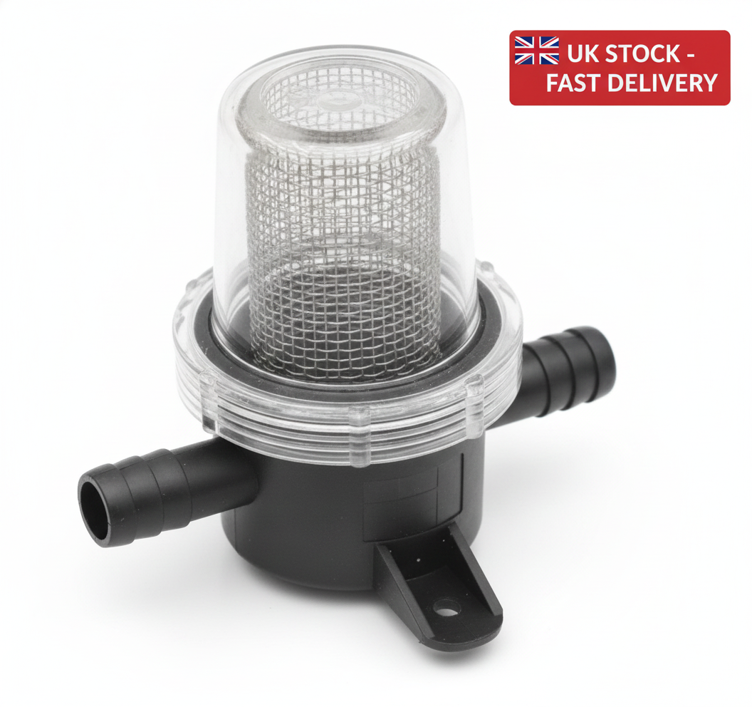 Lalizas In-line Strainer Large Inox Mesh Filter 12mm Hose Marine Pump 99756