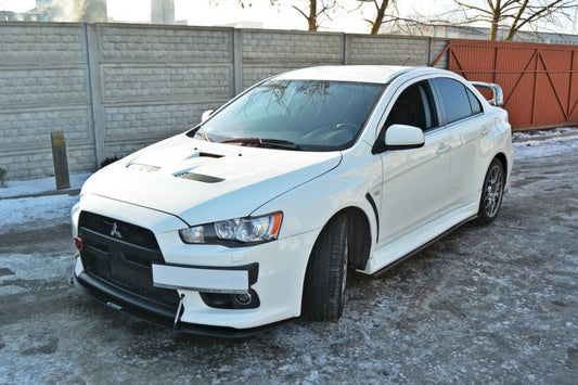 Maxton Design - FRONT RACING SPLITTER V.2 MITSUBISHI LANCER EVO X (2005-2017)