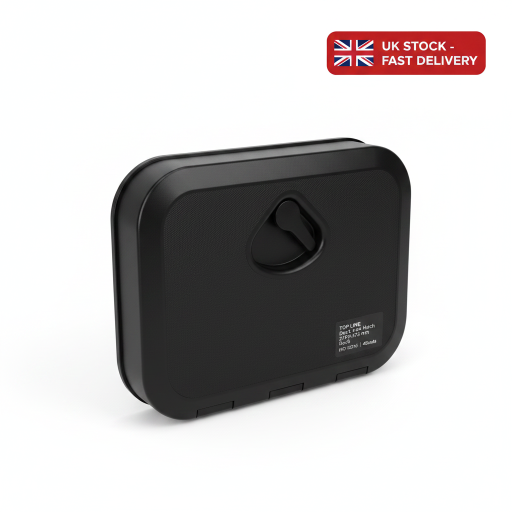 Nuova Rade Top Line Black Marine Access Hatch 270x375mm ISO 12216 Boat Deck Part