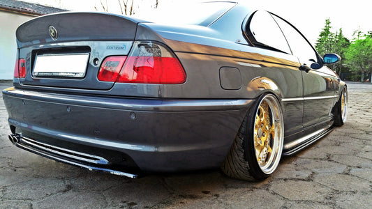 Maxton Design - CENTRAL REAR SPLITTER BMW 3 E46 MPACK COUPE (WITHOUT VERTICAL BARS)