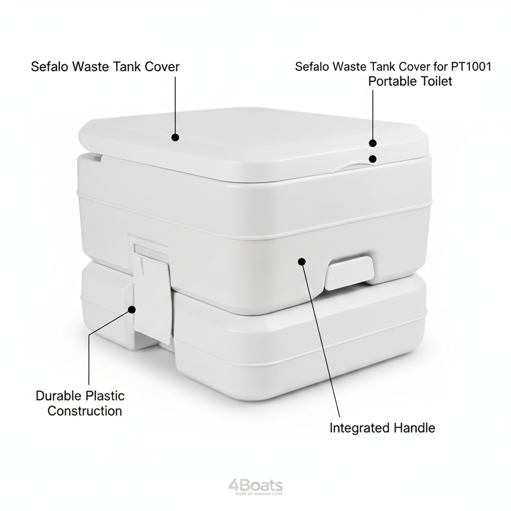 Seaflo Waste Tank Cover for PT1001 PT1002 Portable Toilet Replacement Part
