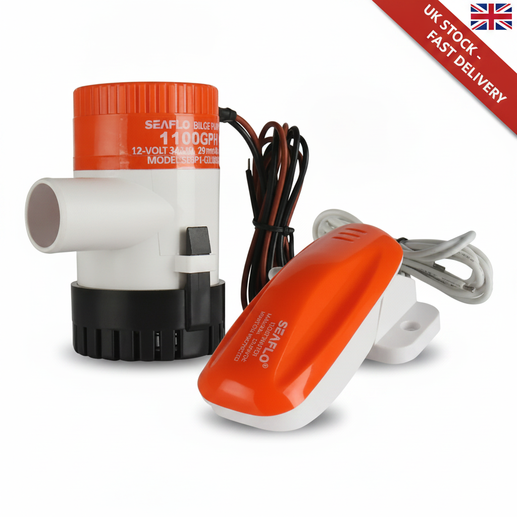 Seaflo 12V 1100GPH Automatic Bilge Pump & Float Switch Kit Marine BP1G110016