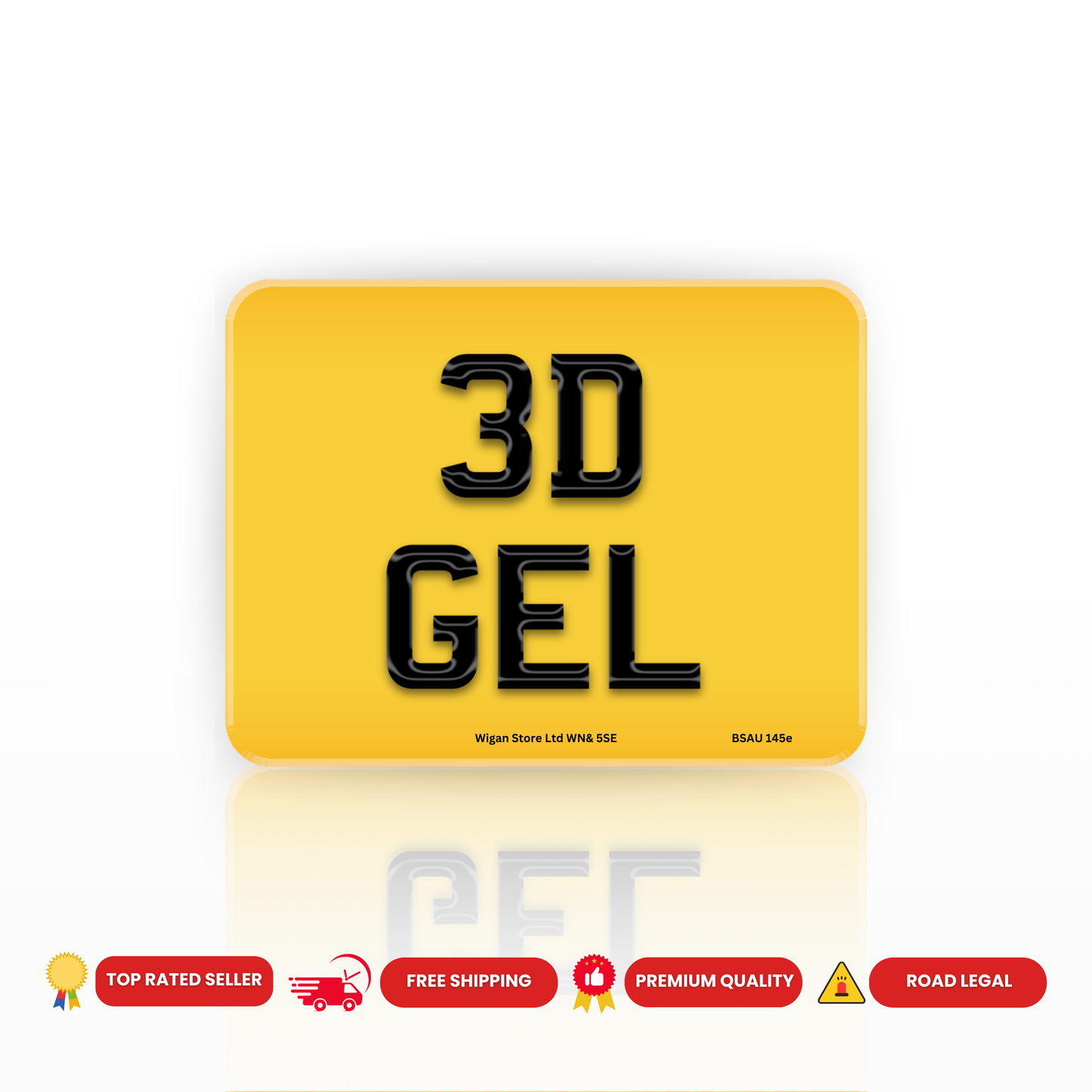 9x7inch motorcycle motorbike road legal Number Plate 100% MOT Compliant QUAD BIKE