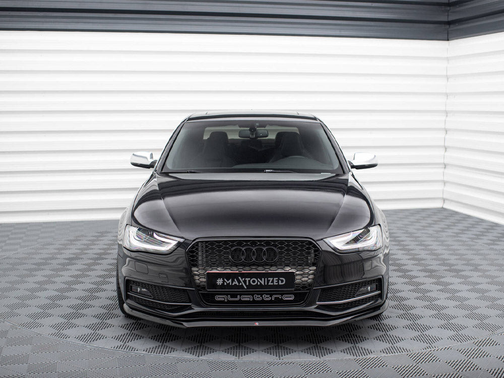 Maxton Design - FRONT SPLITTER V.1 AUDI S4 / A4 S-LINE B8 FL