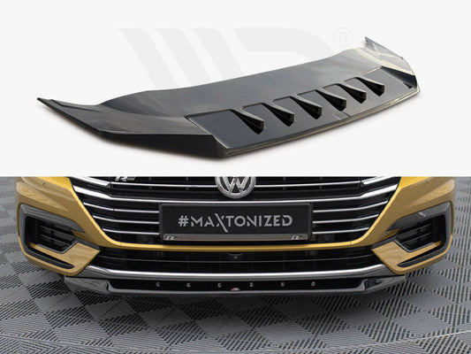 Maxton Design - Front Splitter V.2 Volkswagen Arteon R-Line Sedan / Shooting Brake Mk1