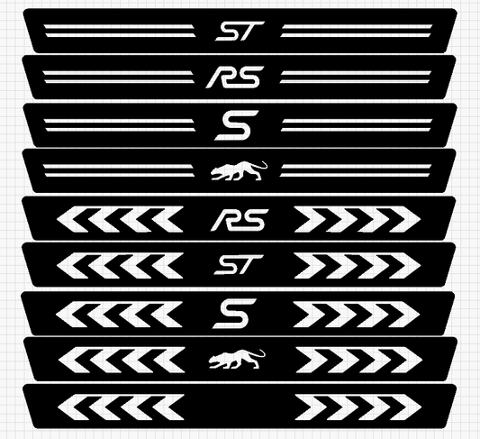 Ford Replacement Door Sill Plates (Multiple Logo Options)