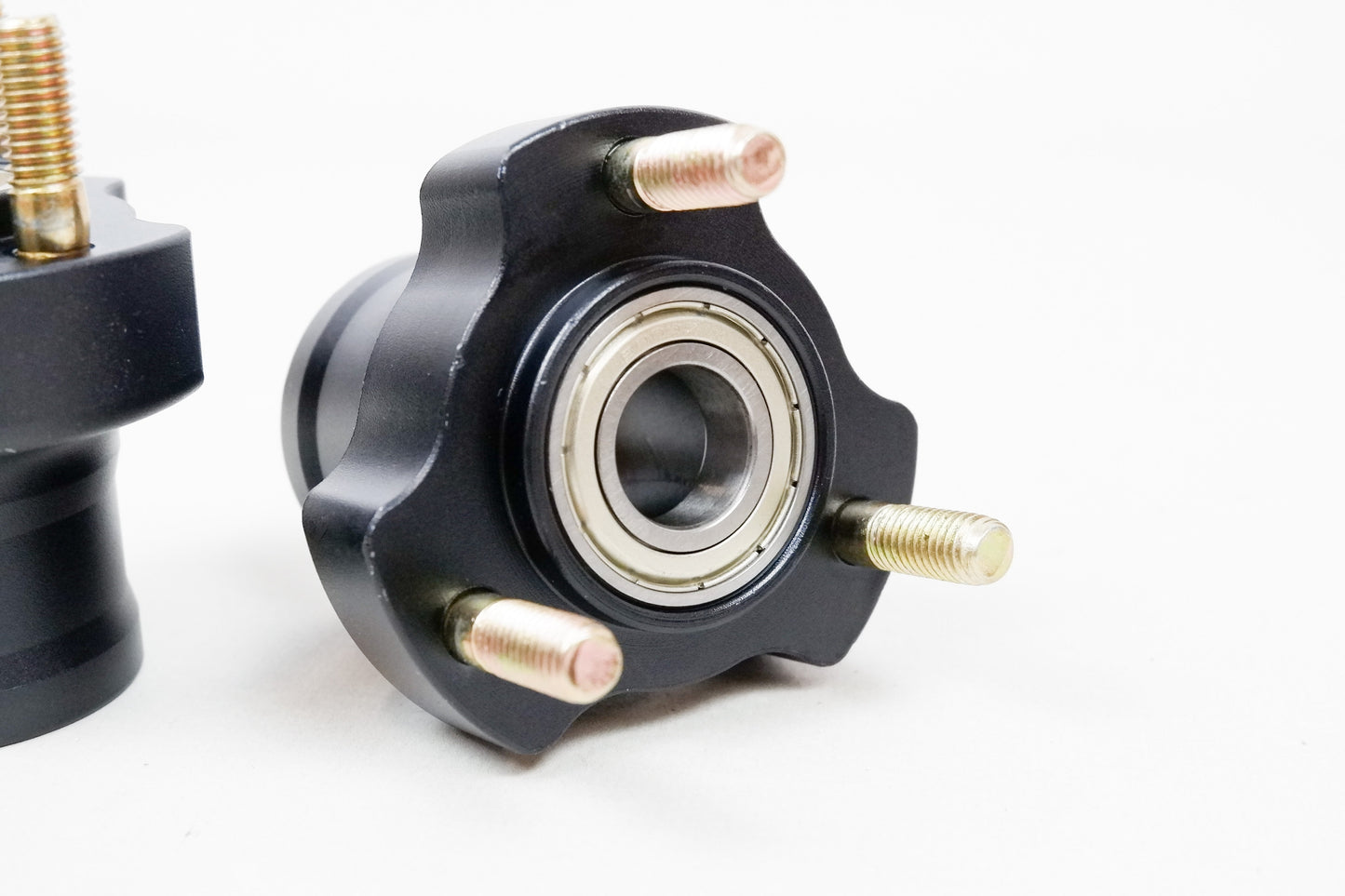 Pair of Black 17mm x 55mm Front Hubs