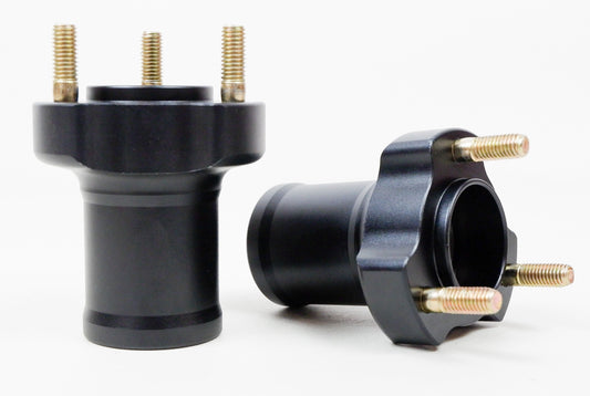 Pair of Black 17mm x 95mm Front Hubs