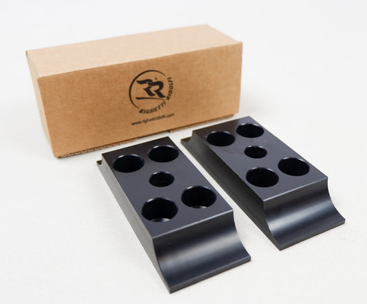 Pair of Flush Fitting Engine Mount Clamps 28mm x 92mm