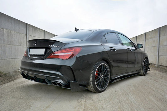 Maxton Design - RACING SIDE SKIRTS DIFFUSERS V.1 MERCEDES CLA A45 AMG C117 FACELIFT (2017-UP)