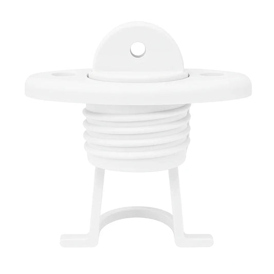 Drain Socket Captive Plug Oval 60 × 30 mm White | 4Boats