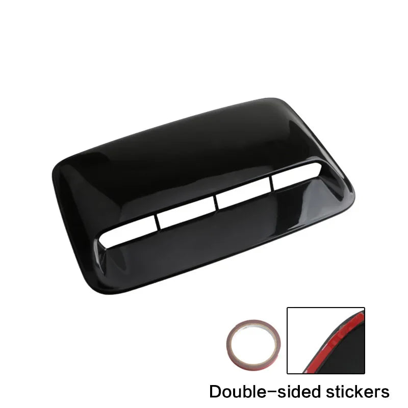 40cm Universal Car Air Flow Decorative Intake Hood Scoop Bonnet Vent Sticker Cover Hood Geared to fit any FLAT Hood Vehicle