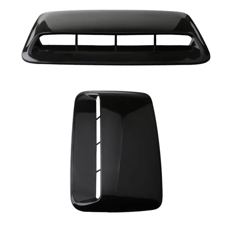 40cm Universal Car Air Flow Decorative Intake Hood Scoop Bonnet Vent Sticker Cover Hood Geared to fit any FLAT Hood Vehicle