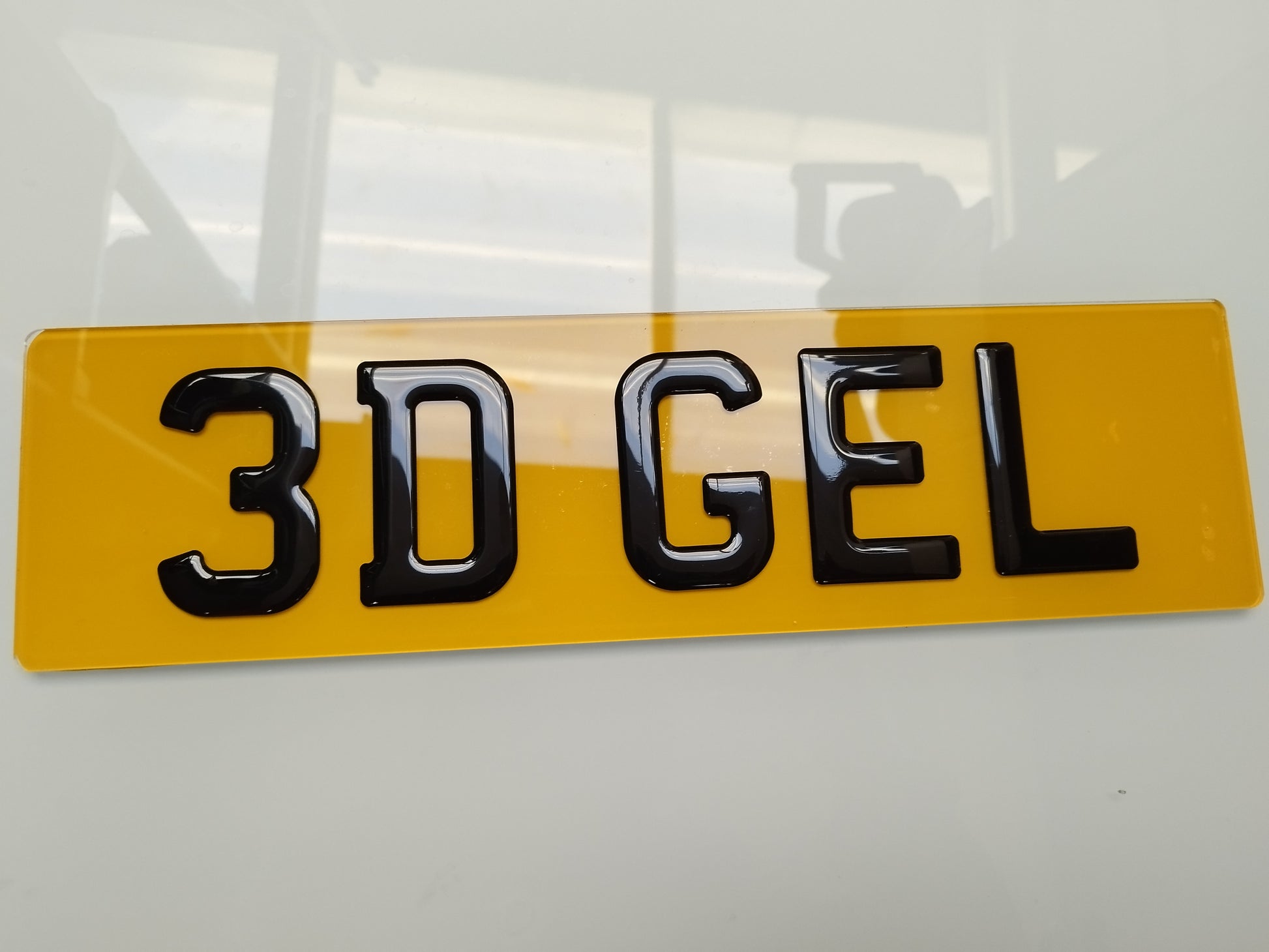 3D Gel Gloss Black Road Legal Number Plates MOT Friendly Car Van Trailer Number Plate