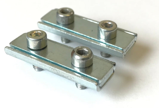 Pair of Double Screw Throttle / Brake Cable Clamps