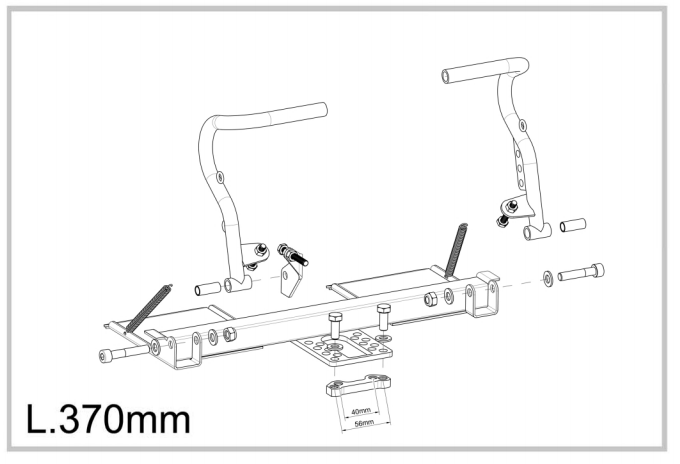 Universal Pedal Relocation / Extension Kit