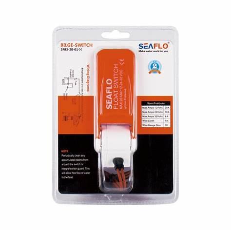 Seaflo Ballast Pump Switch SP03008 12V/24V 3-Position Reversing Rocker Switch